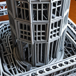 Image Prompt 1: Rapid, Intricate 3D Printed Construction**