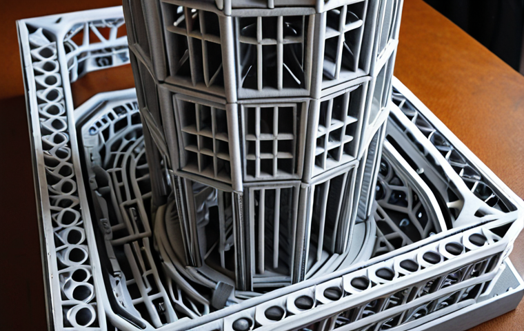 Image Prompt 1: Rapid, Intricate 3D Printed Construction**
