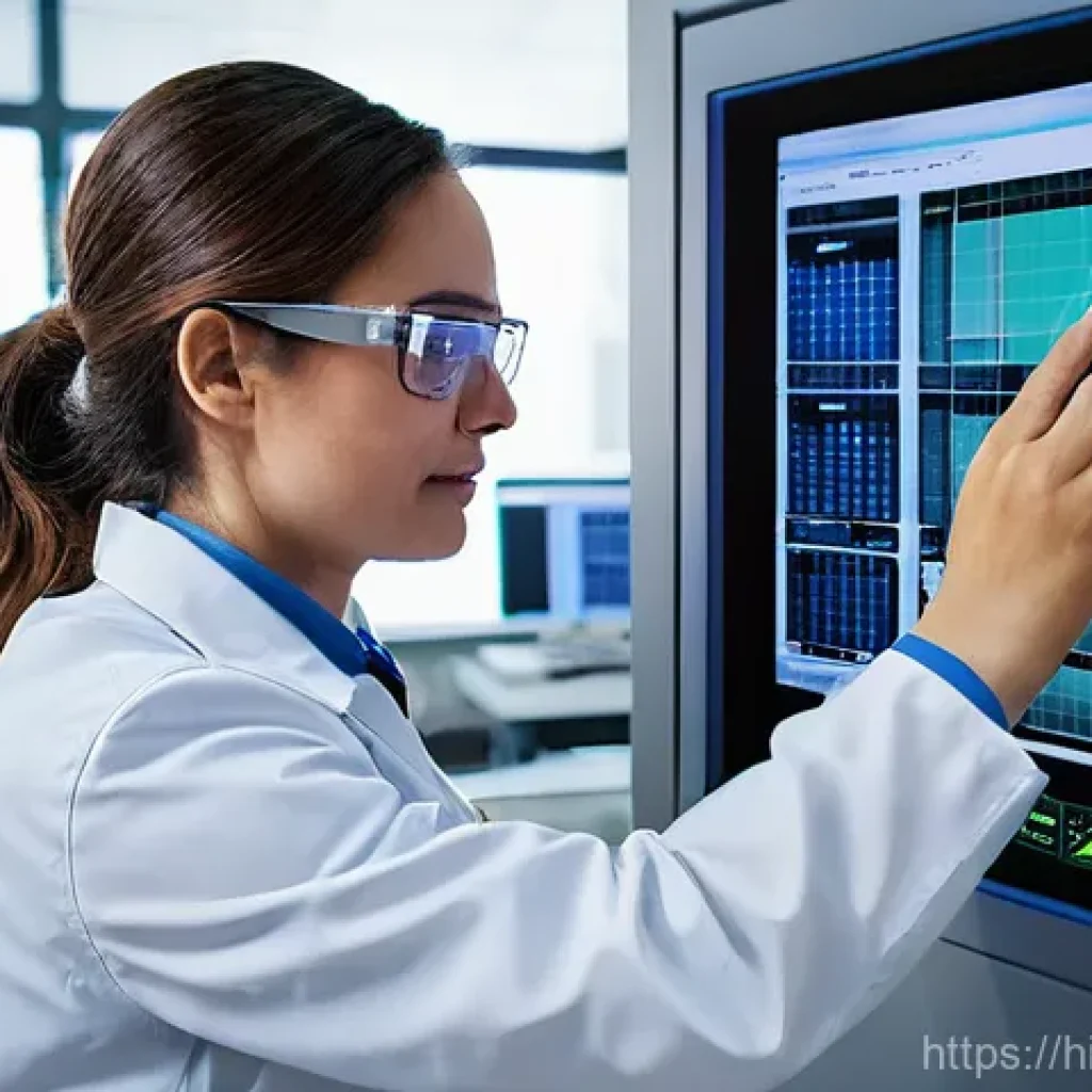 건설재료시험과 관련된 전산 프로그램 - **Prompt 1: Revolution in Material Testing: Precision and Speed**
    "A bright, modern construction...