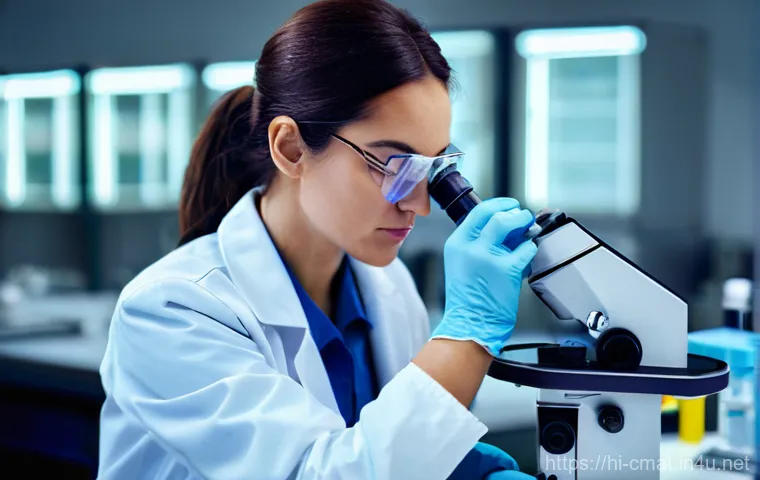 건설재료시험기사와 대규모 프로젝트 사례 - **Prompt:** "A highly detailed, realistic photograph of a focused female construction material testi...